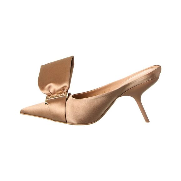 Ferragamo Asymmetric Bow Satin Pump, Pink - Picture 2 of 5